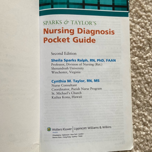 Nursing Diagnosis Pocket Guide 2nd Edition Paperback Ralph/Taylor Copyright 2014 - Picture 4 of 6